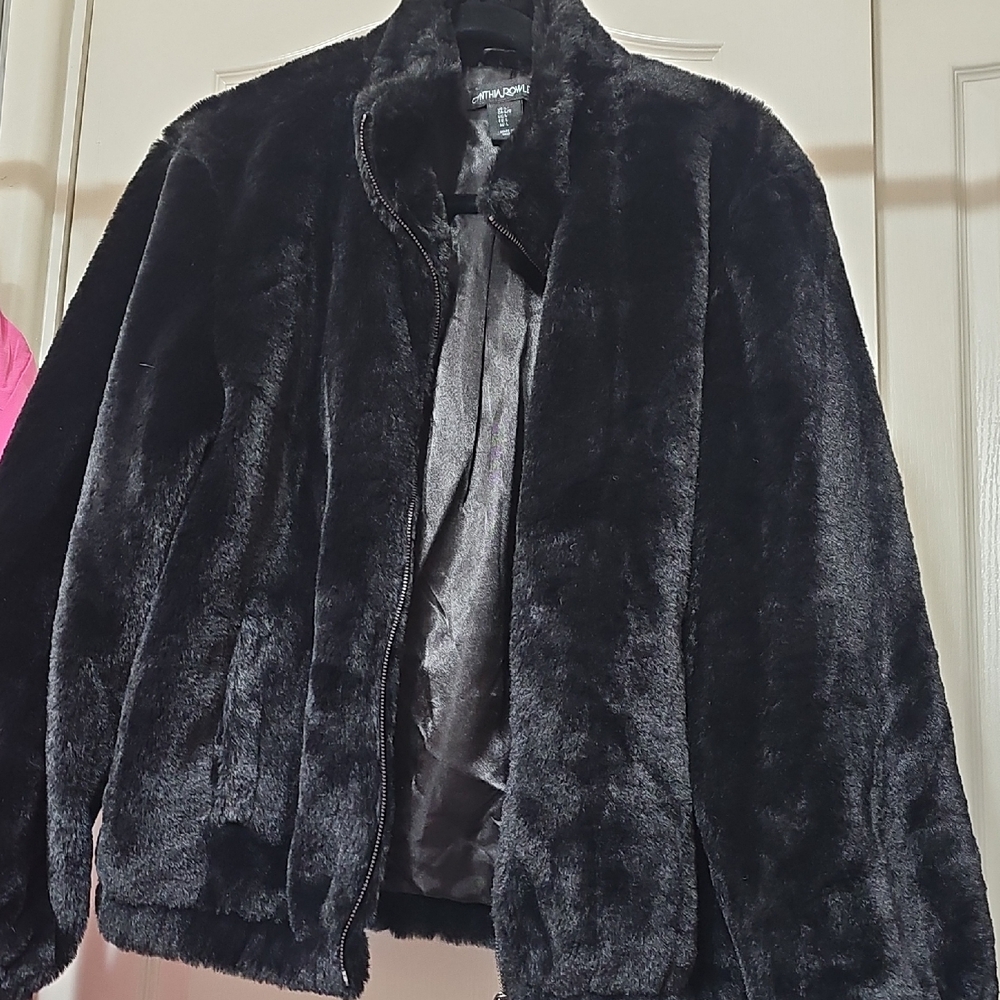 Cynthia Rowley Black Teddy Jacket